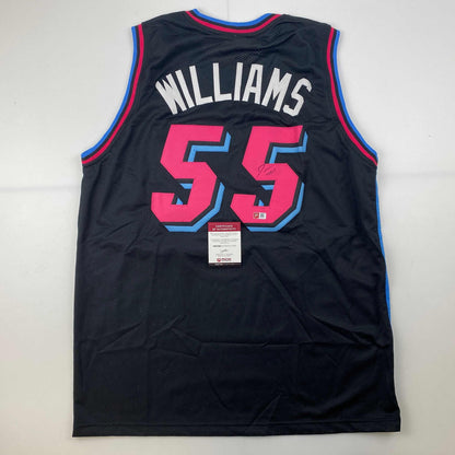 Autographed/Signed Jason Williams Miami Black Vice City Basketball Jersey Pristine PA COA