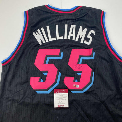 Autographed/Signed Jason Williams Miami Black Vice City Basketball Jersey Pristine PA COA