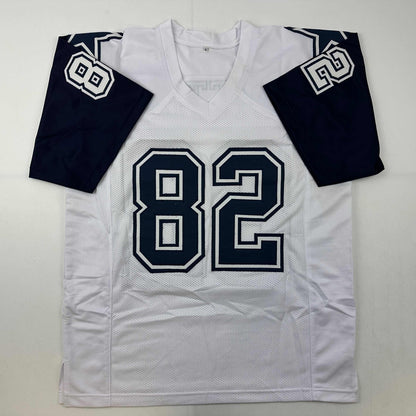 Autographed/Signed Jason Witten Dallas White Color Rush Football Jersey Beckett BAS COA