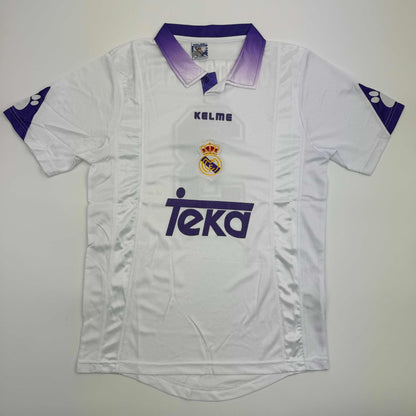 Autographed/Signed Roberto Carlos Real Madrid White Soccer Jersey Beckett BAS COA #2