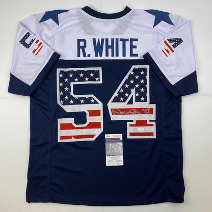 Autographed/Signed Randy White HOF 94 Dallas America's Team Football Jersey JSA COA