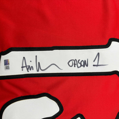 Autographed/Signed Ari Lehman Jason Voorhees Friday The 13th Red Movie Jersey Steiner CX COA