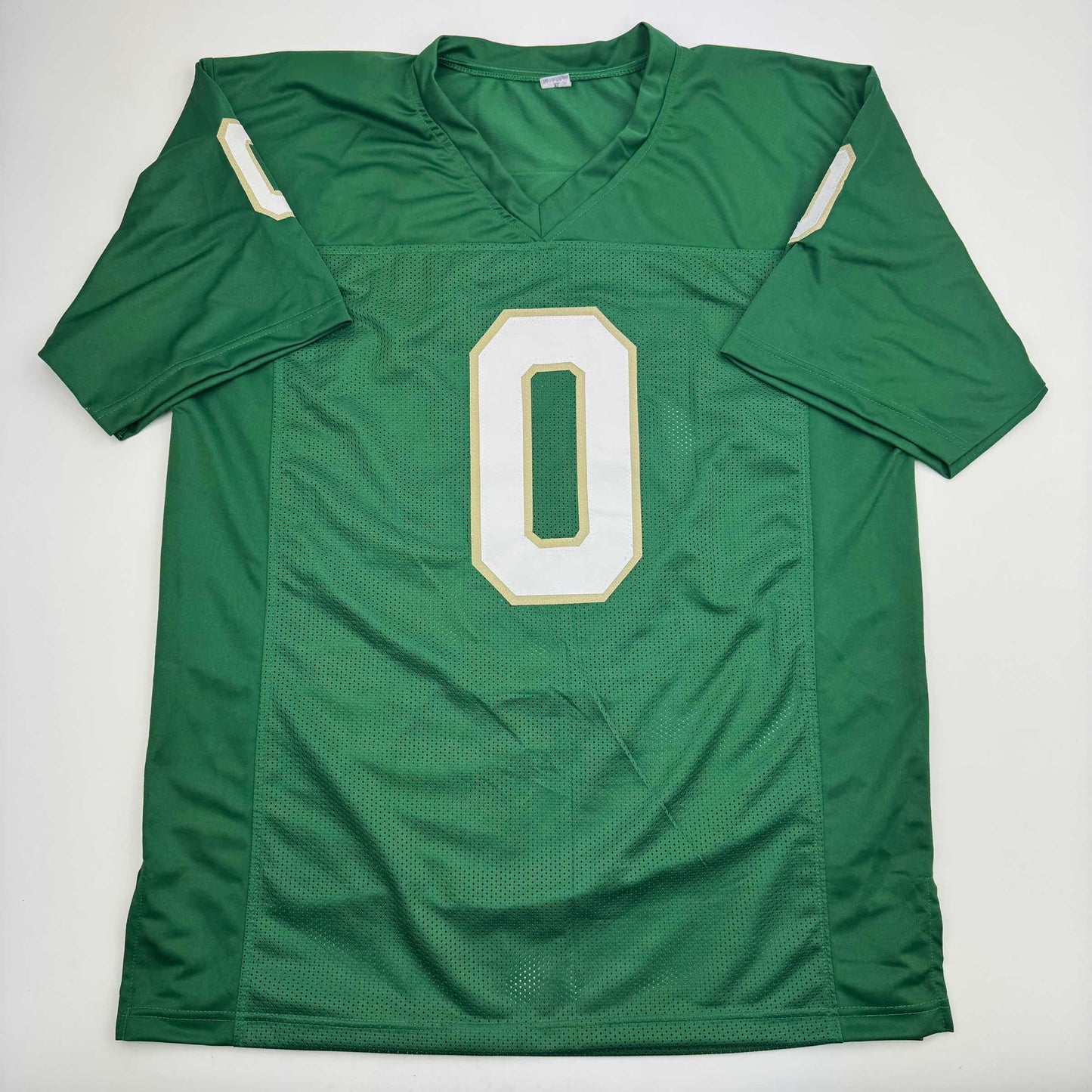 Autographed/Signed Xavier Watts Notre Dame Green College Football Jersey JSA COA