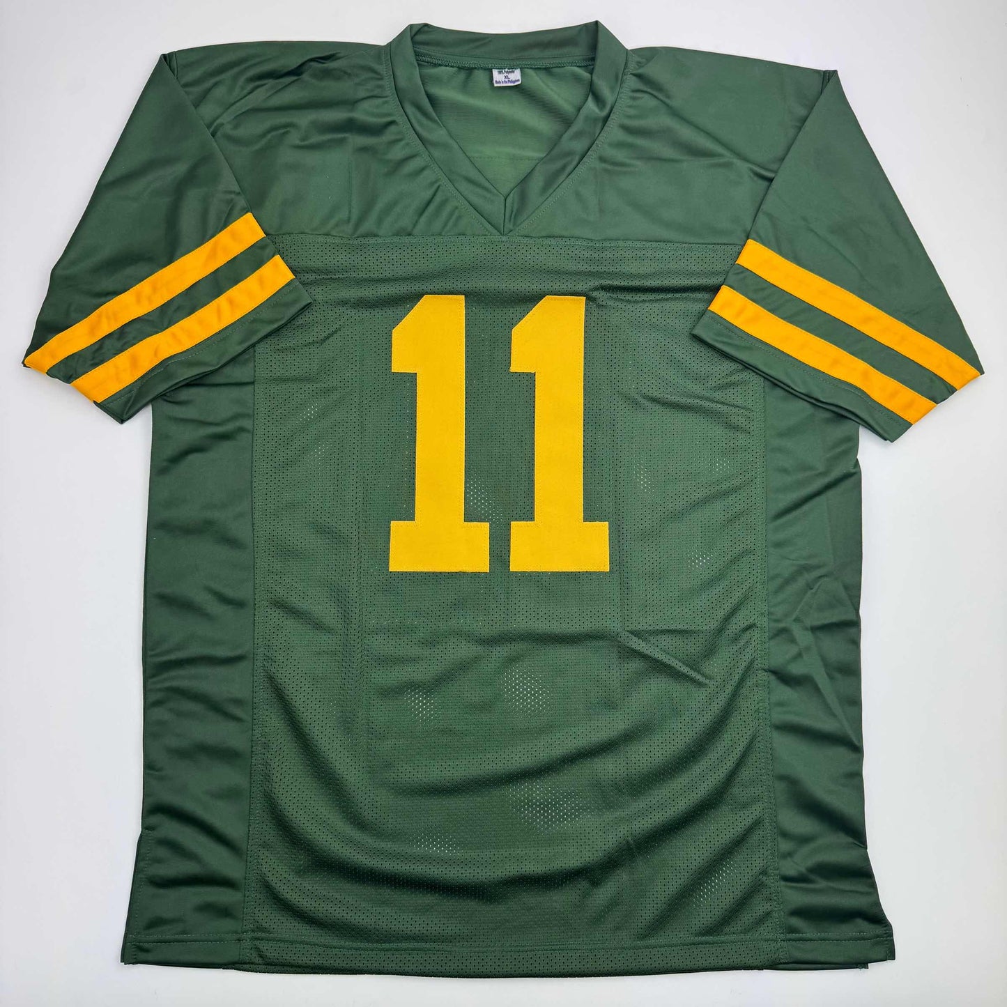 Autographed/Signed Jayden Reed Green Bay Color Rush Football Jersey Beckett BAS COA