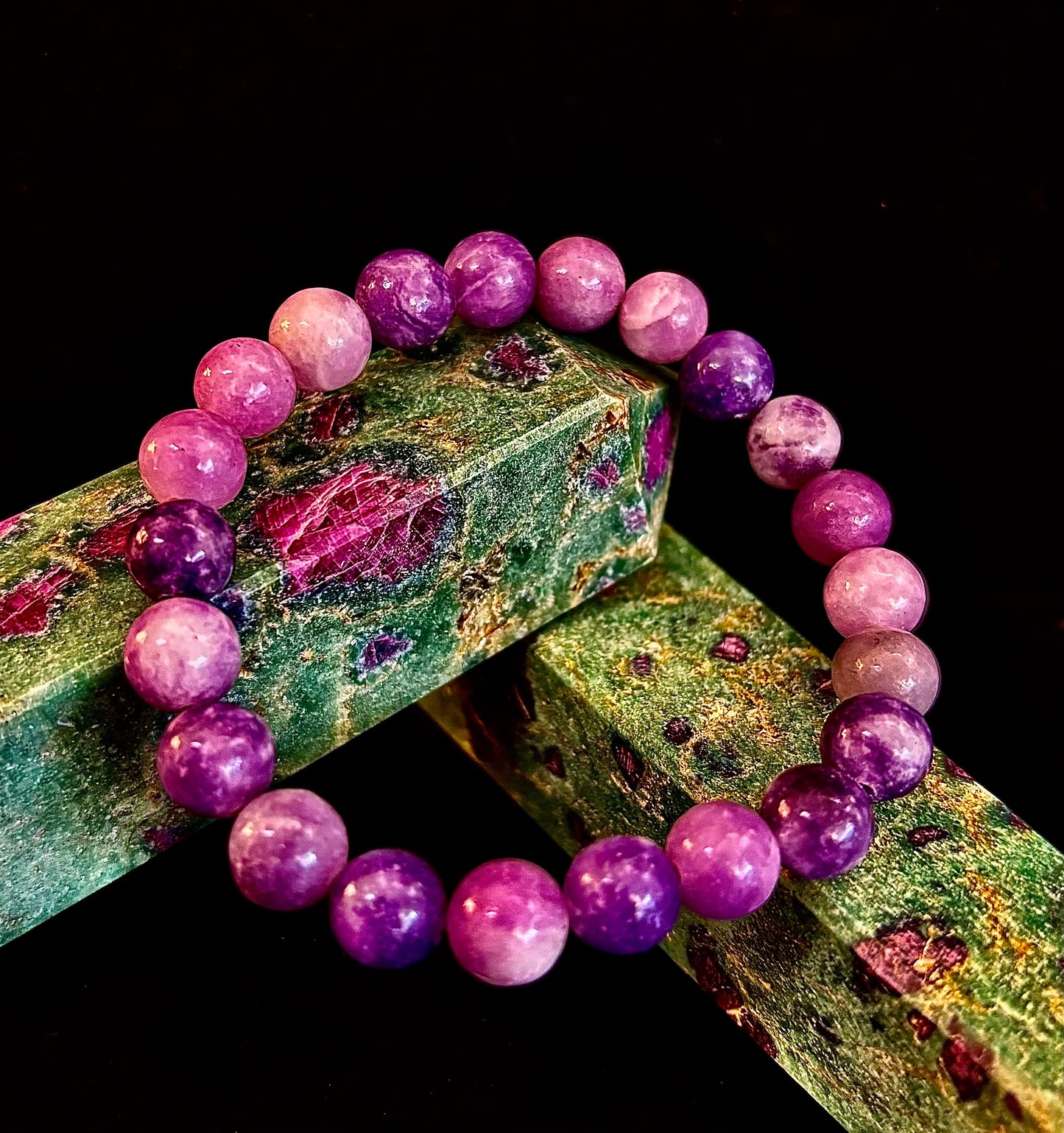 Lepidolite Reiki-Infused Peace & Emotional Balance Bracelet