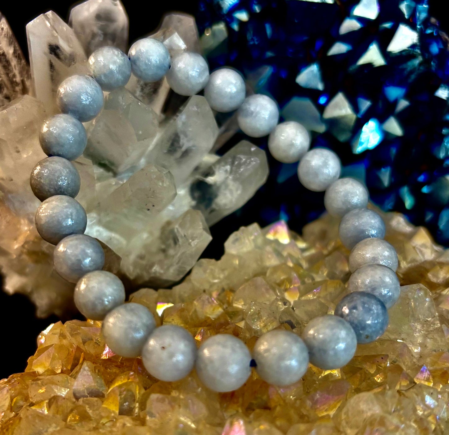 Heavenly Calm Celestite Bracelet (Celestine Bracelet)