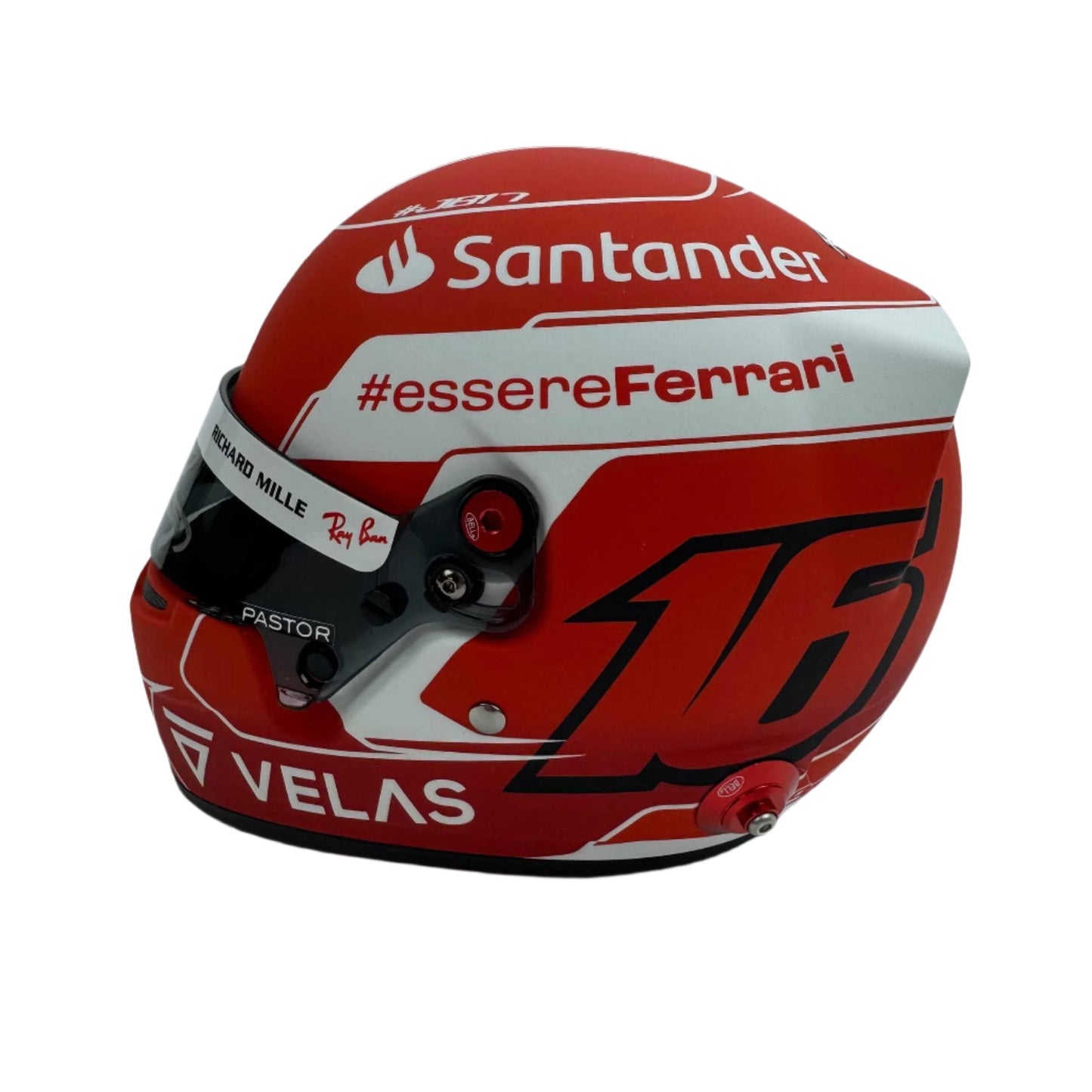 Autographed/Signed Charles Leclerc Ferrari Mini Formula1 Helmet Beckett BAS COA