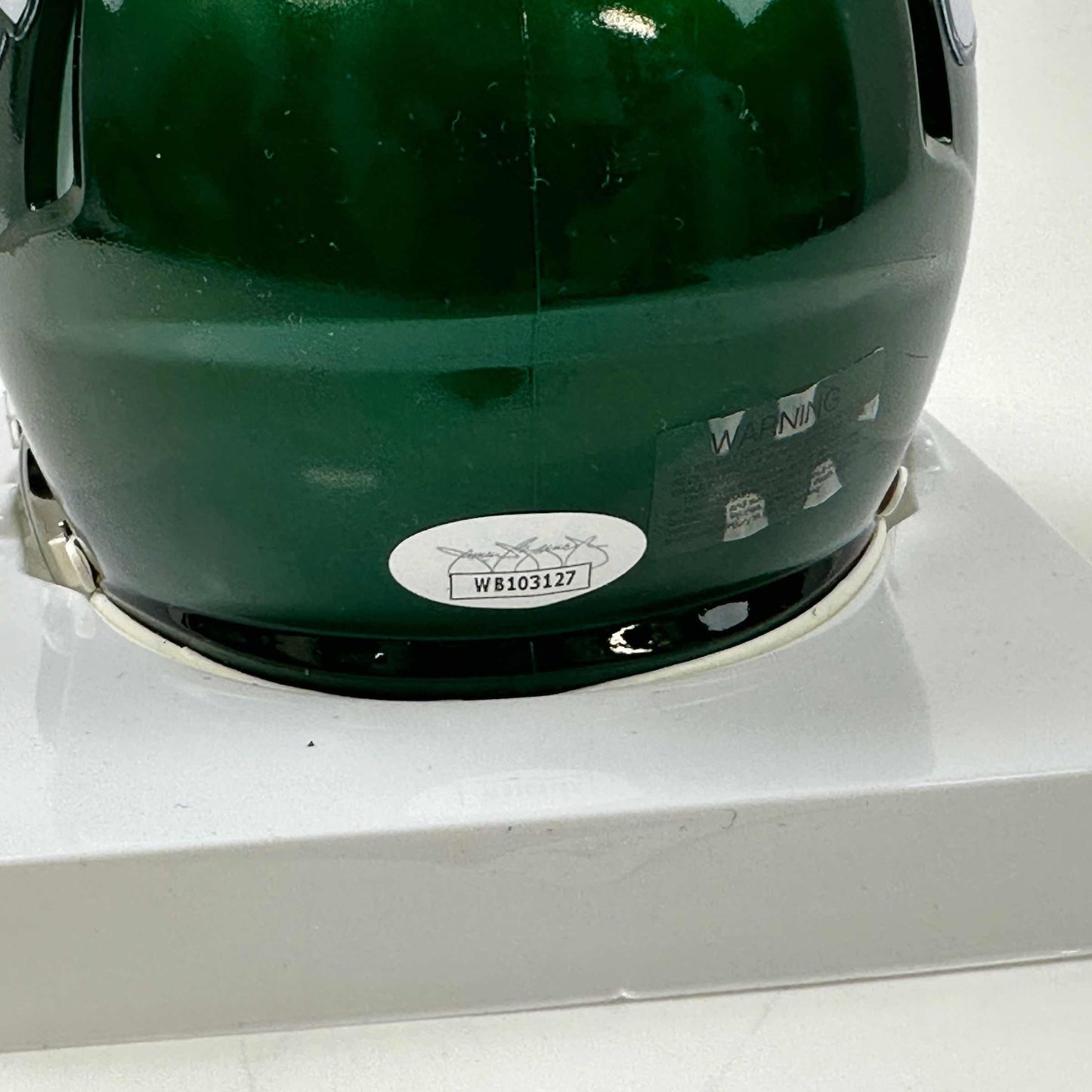 Autographed/Signed Mark Gastineau New York Jets Football Mini Football Helmet JSA COA