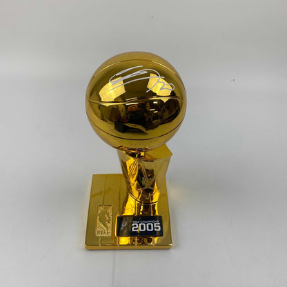 Autographed/Signed Manu Ginobili San Antonio Spurs Replica 2005 NBA Finals Basketball Trophy Beckett BAS COA