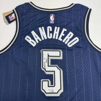 Autographed/Signed Paolo Banchero Orlando Nike Swingman City Edition Jersey Fanatics COA