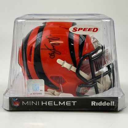 Autographed/Signed Ickey Woods Cincinnati Bengals Mini Football Helmet JSA COA
