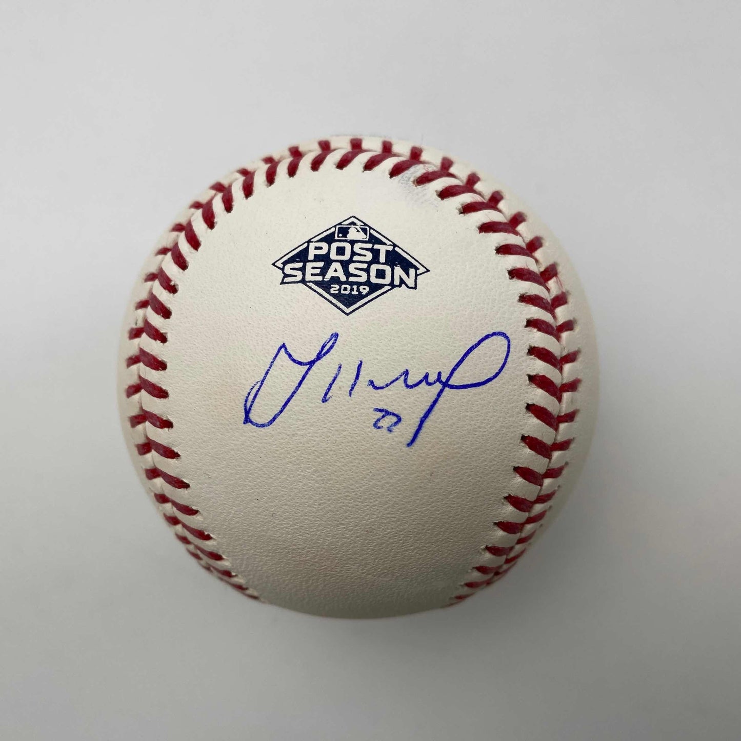 Autographed/Signed Jose Altuve 2019 Post Season Rawlings Official Major League Baseball ROML JSA COA Auto