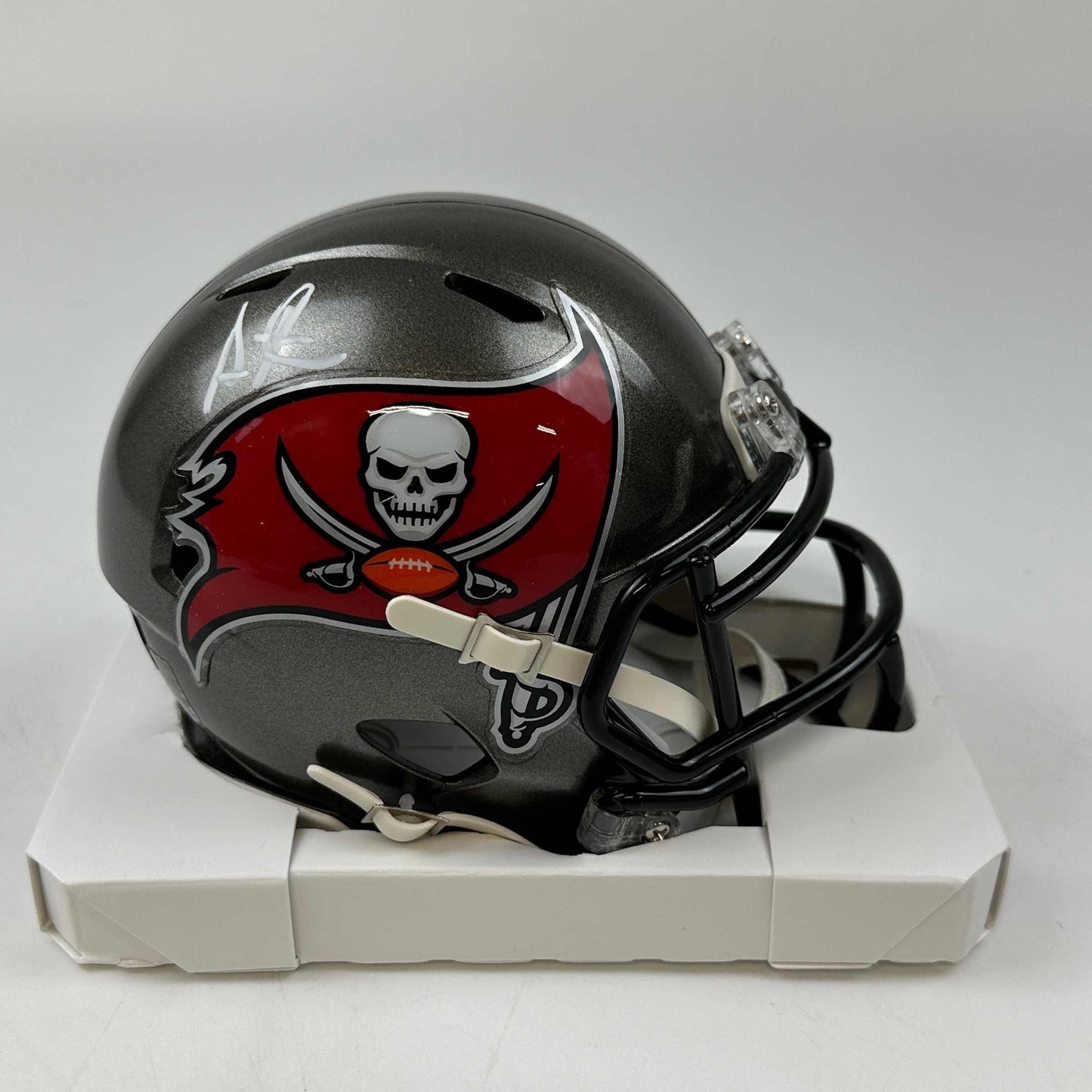 Autographed/Signed Simeon Rice Tampa Bay Buccaneers Mini Football Helmet Beckett BAS COA