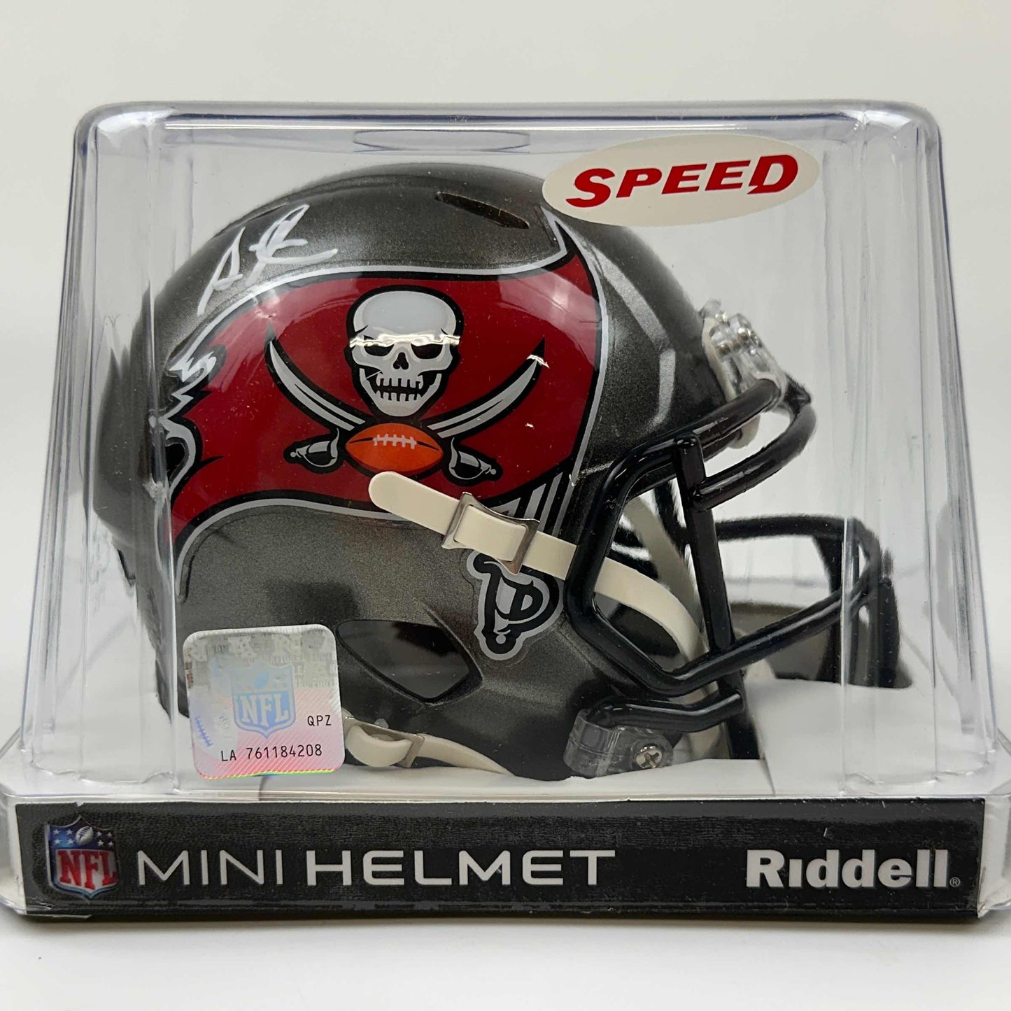 Autographed/Signed Simeon Rice Tampa Bay Buccaneers Mini Football Helmet Beckett BAS COA