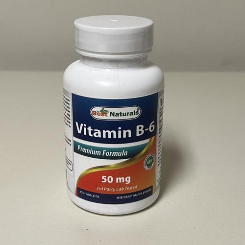 Best Naturals Vitamin B6 50 mg 250 Tablets