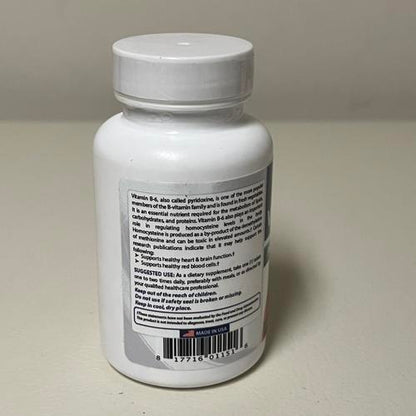 Best Naturals Vitamin B6 50 mg 250 Tablets