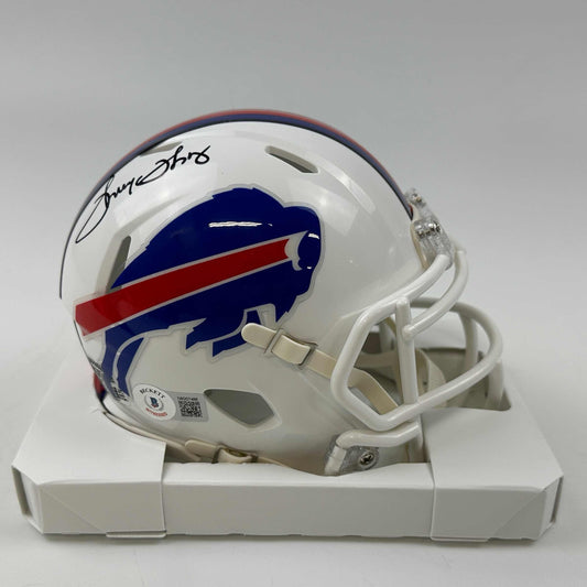 Autographed/Signed Thurman Thomas Buffalo Bills Mini Football Helmet Beckett BAS COA