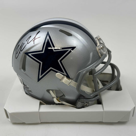 Autographed/Signed Zack Martin Dallas Cowboys Mini Football Helmet Beckett BAS COA