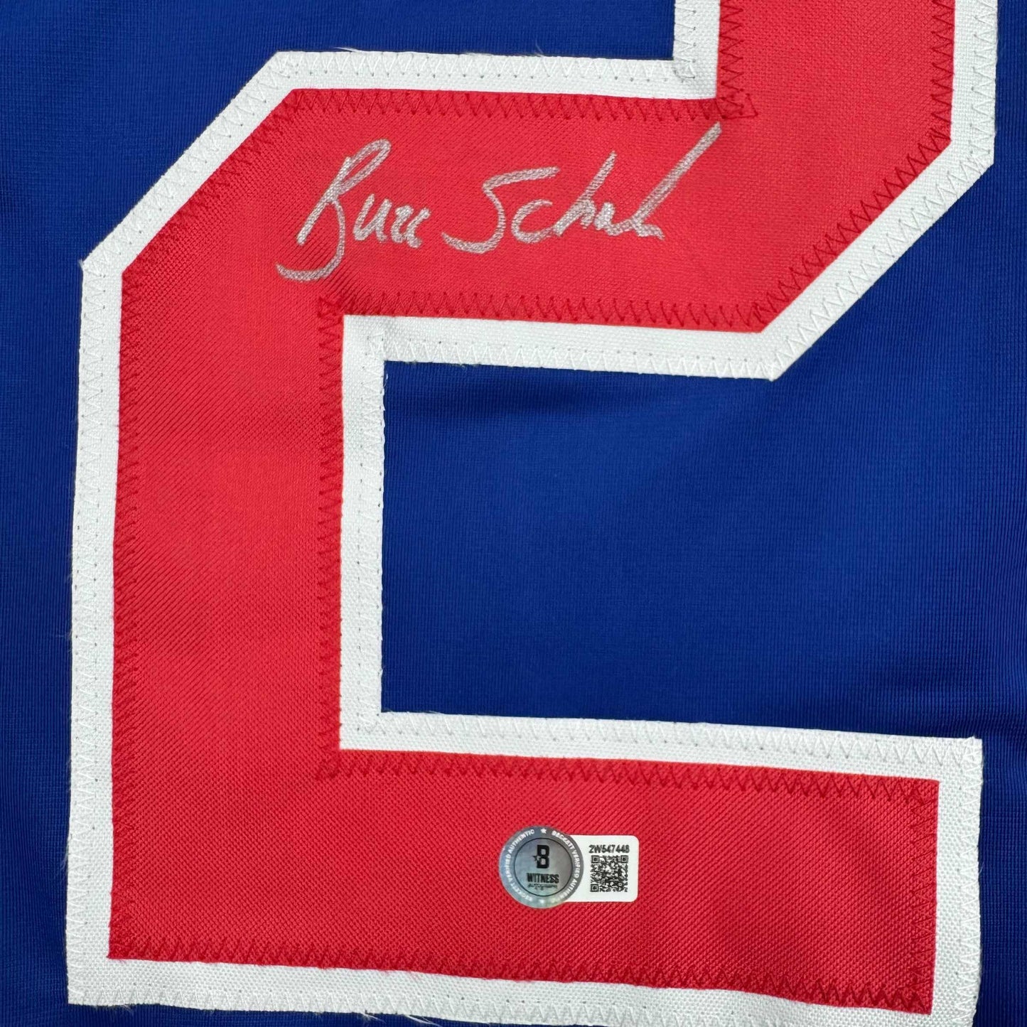 Autographed/Signed Buzz Schneider Blue Team USA Miracle On Ice 1980 Olympics Hockey Jersey Beckett BAS COA