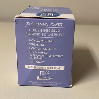 Nice 'n Clean SmudgeGuard Lens Cleaning Wipes (100 Total Wipes) | Pre-Moistened