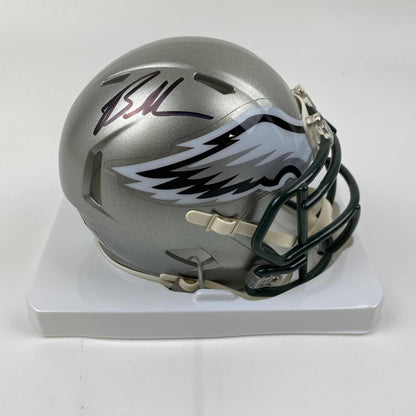 Autographed/Signed Brandon Graham Philadelphia Eagles Flash Mini Football Helmet Beckett BAS COA