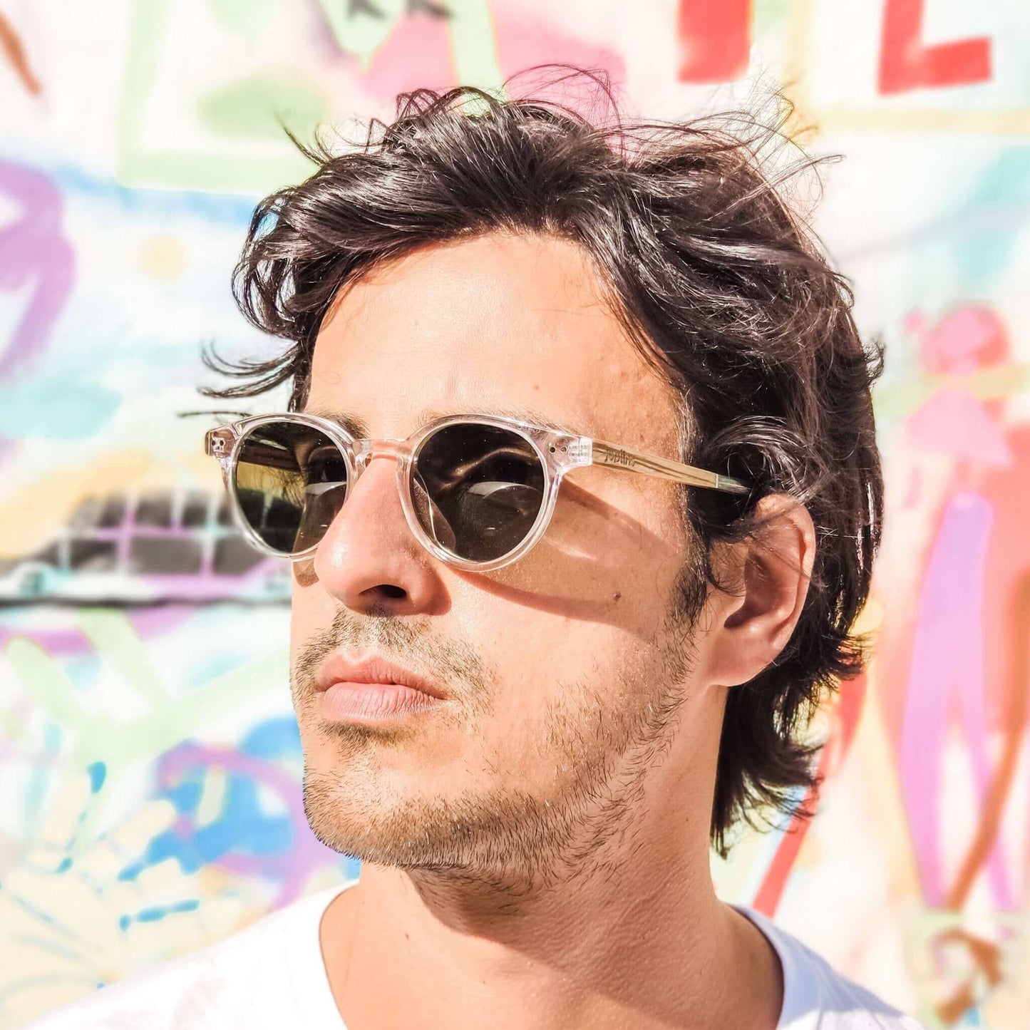 Ganges - Unisex Wood and Bio Acetate Sunglasses