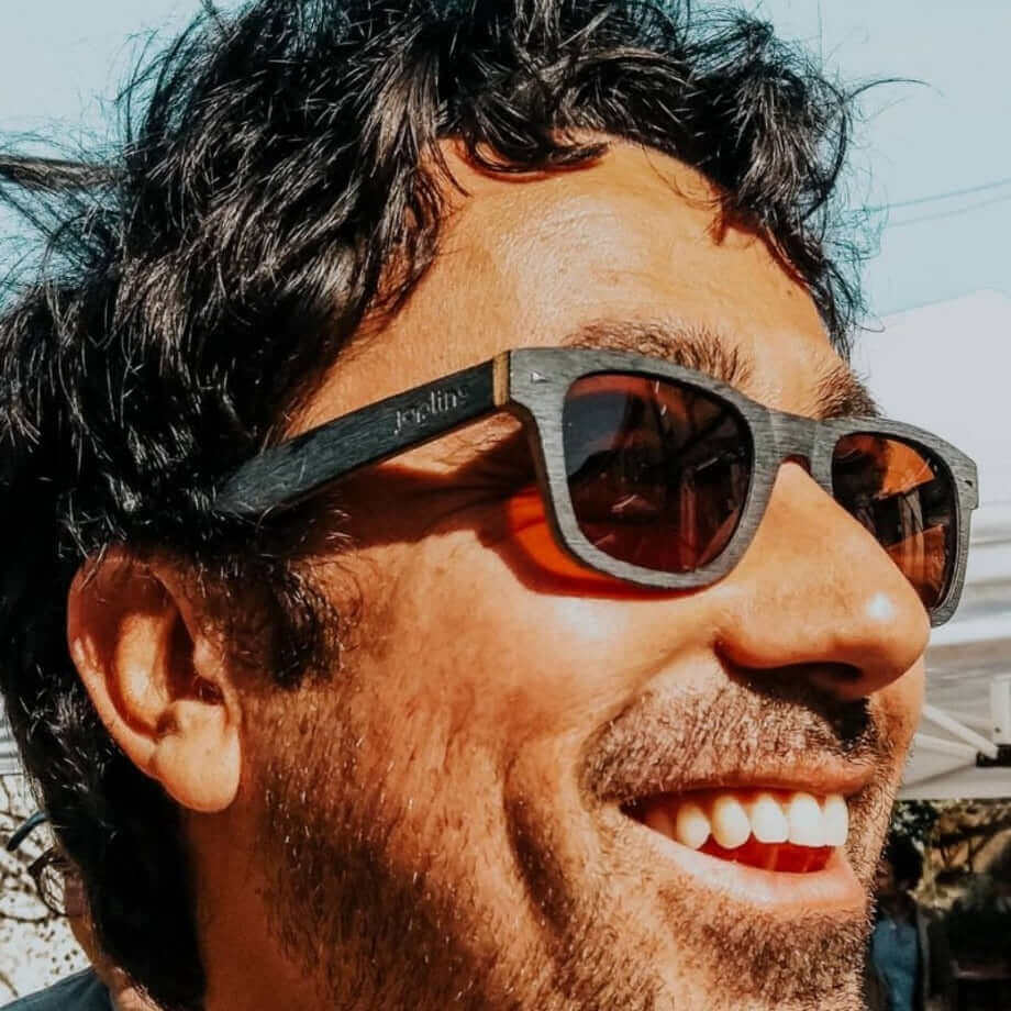 Moon - Unisex Wooden Sunglasses