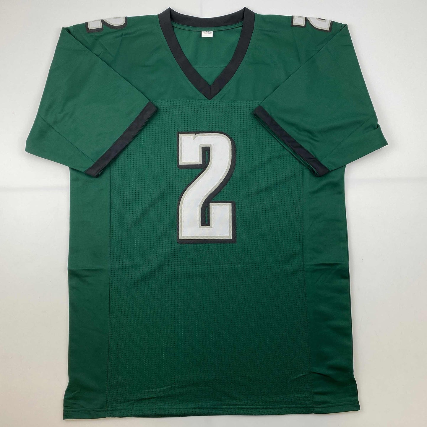 Autographed/Signed Darius Slay Jr. #2 Philadelphia Green Football Jersey Beckett BAS COA