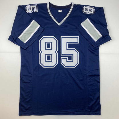 Autographed/Signed Noah Brown Dallas Blue Football Jersey JSA COA