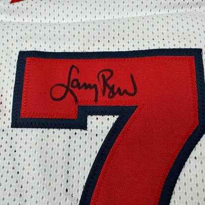 Autographed/Signed Larry Bird United States USA White 1992 Dream Team Basketball Jersey JSA COA