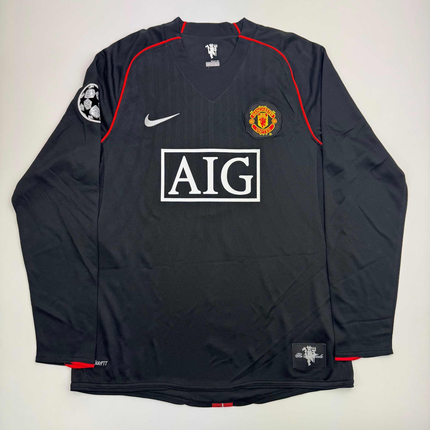 Autographed/Signed Cristiano Ronaldo Manchester United Black Soccer Jersey Beckett BAS COA