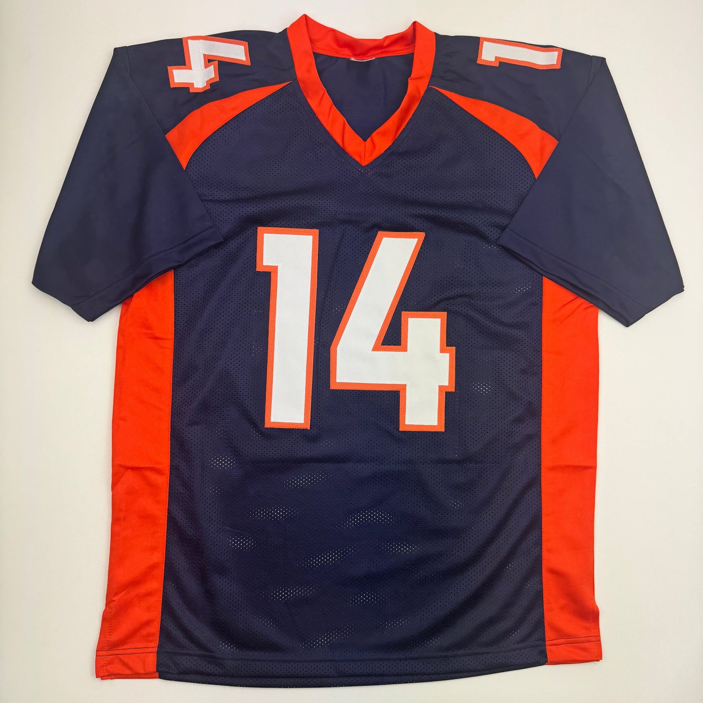 Autographed/Signed Courtland Sutton Denver Blue Football Jersey JSA COA