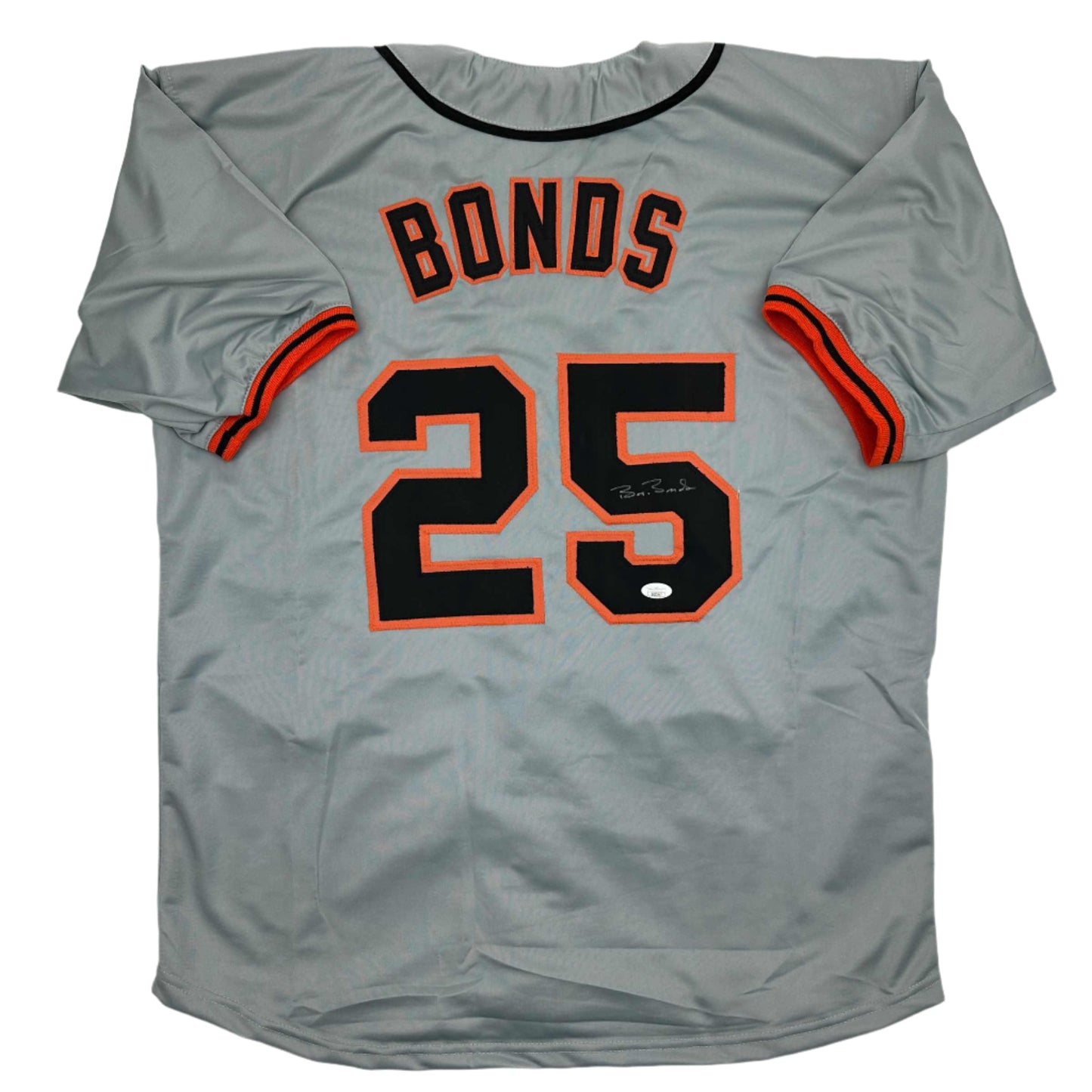 Autographed/Signed Barry Bonds San Francisco Grey Baseball Jersey JSA COA