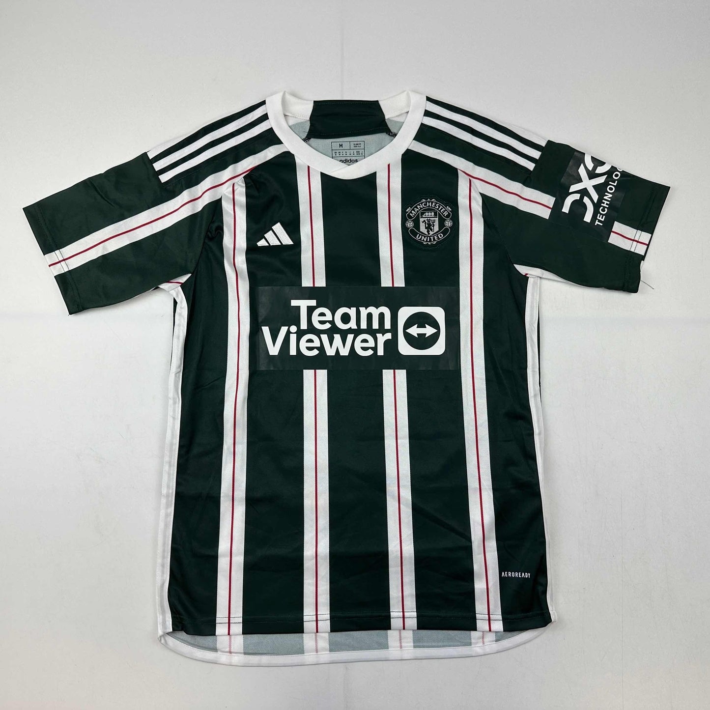 Autographed/Signed Alejandro Garnacho Manchester United Green Soccer Jersey Beckett BAS COA