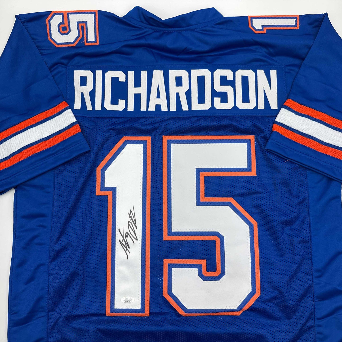 Autographed/Signed Anthony Richardson Florida Blue College Football Jersey JSA COA
