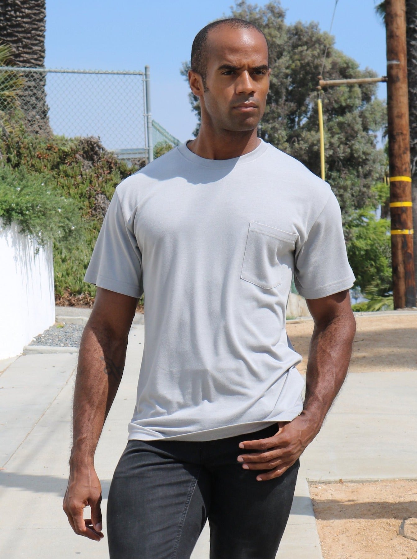 Men's Bamboo Viscose/Organic Cotton Pocket T-Shirt