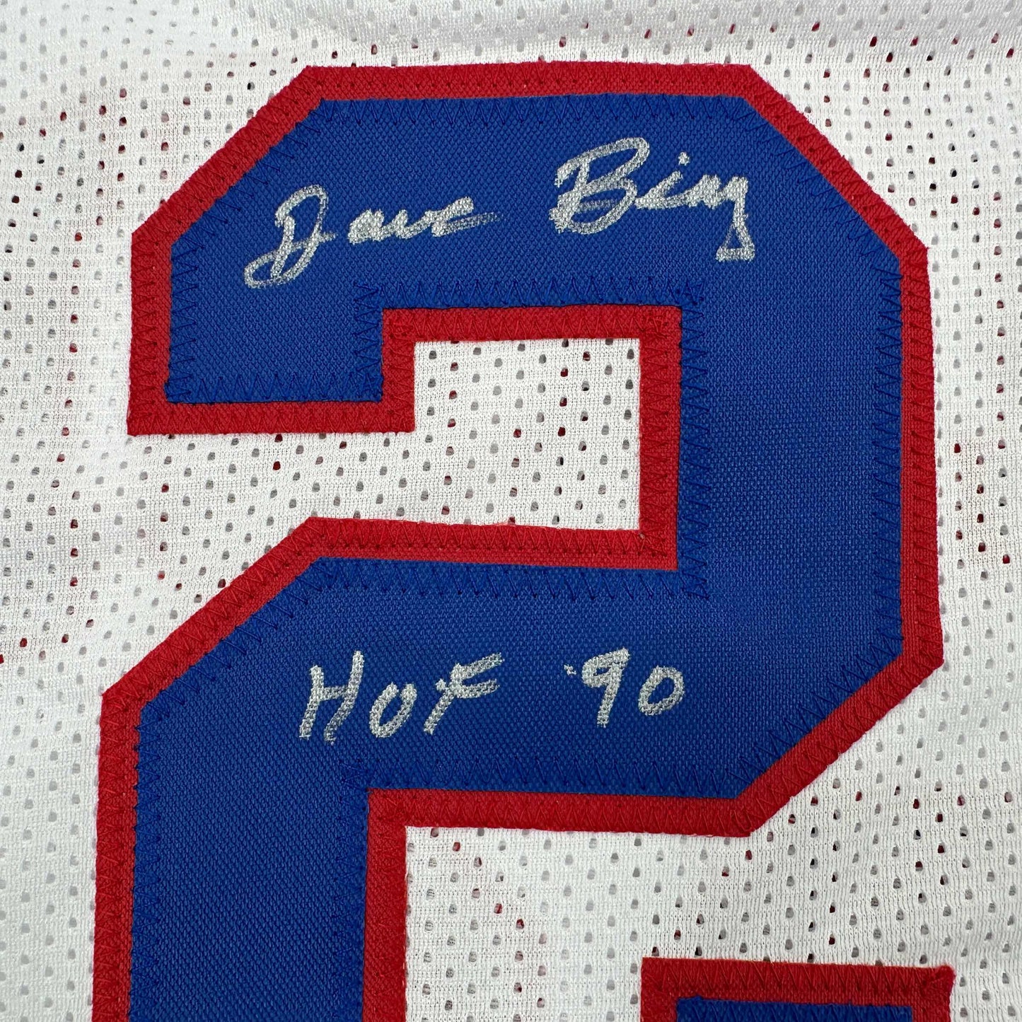 Autographed/Signed Dave Bing HOF 90 Detroit White Basketball Jersey Beckett BAS COA