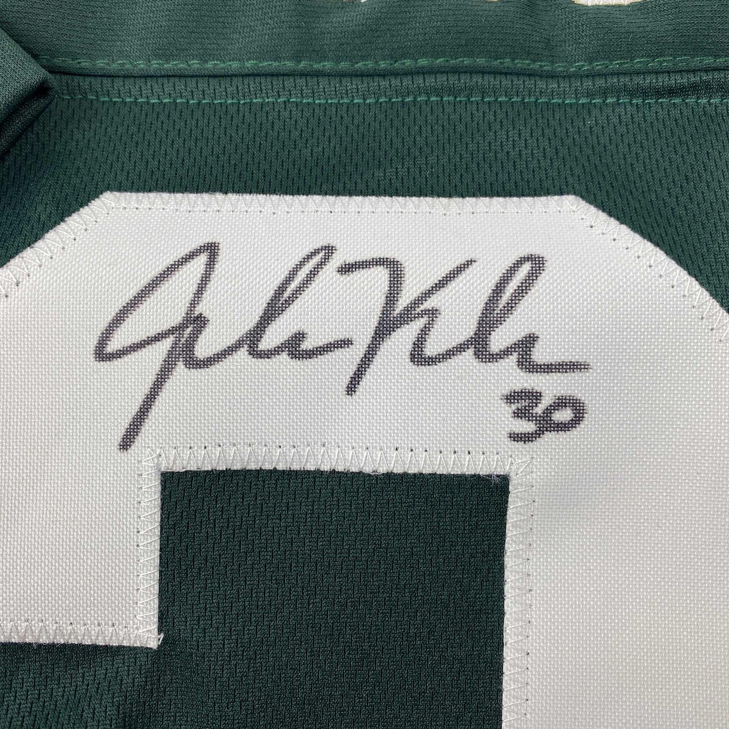 Autographed/Signed John Kuhn Green Bay Green Football Jersey PSA/DNA COA