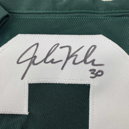 Autographed/Signed John Kuhn Green Bay Green Football Jersey PSA/DNA COA