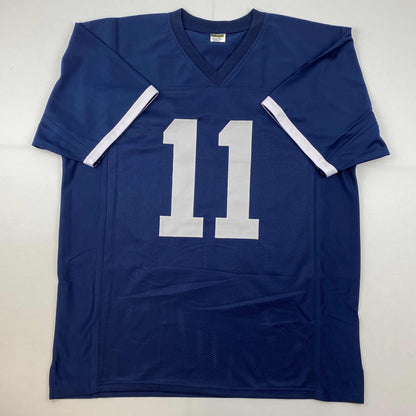 Autographed/Signed NaVorro Bowman Penn State Blue College Football Jersey Beckett BAS COA