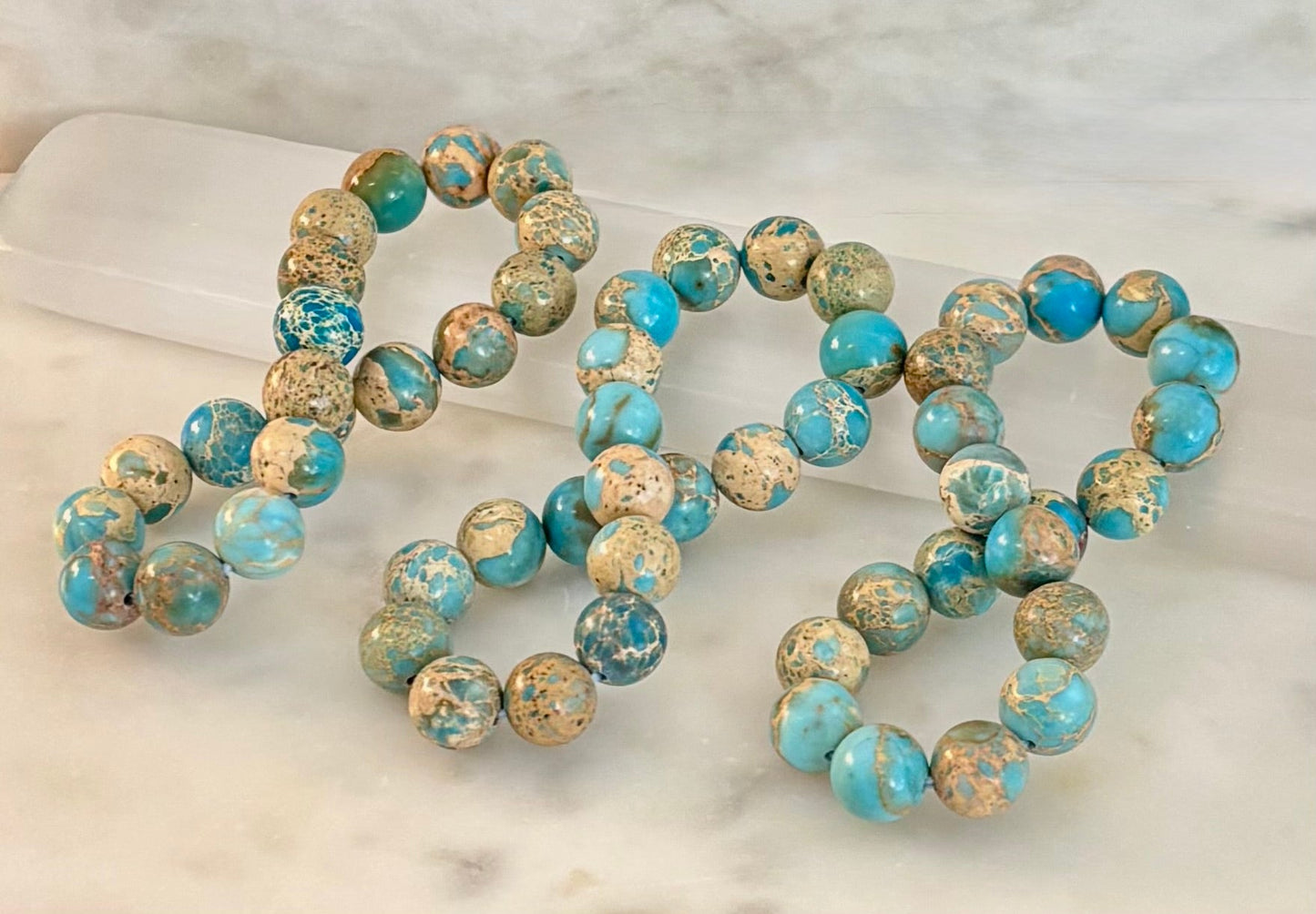 Imperial Jasper Gemstone Bracelet – 8mm or 10mm Beads | Strength, Balance & Inner Peace