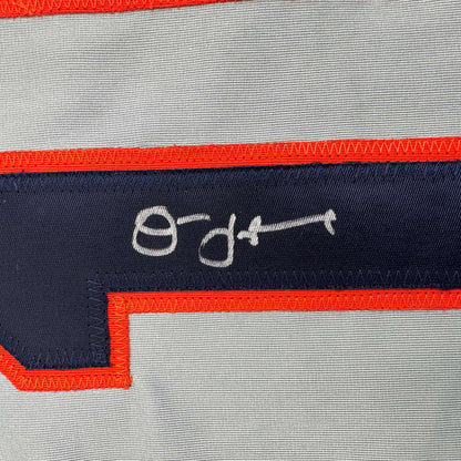 Autographed/Signed Jim Leyland Detroit Grey Baseball Jersey JSA COA