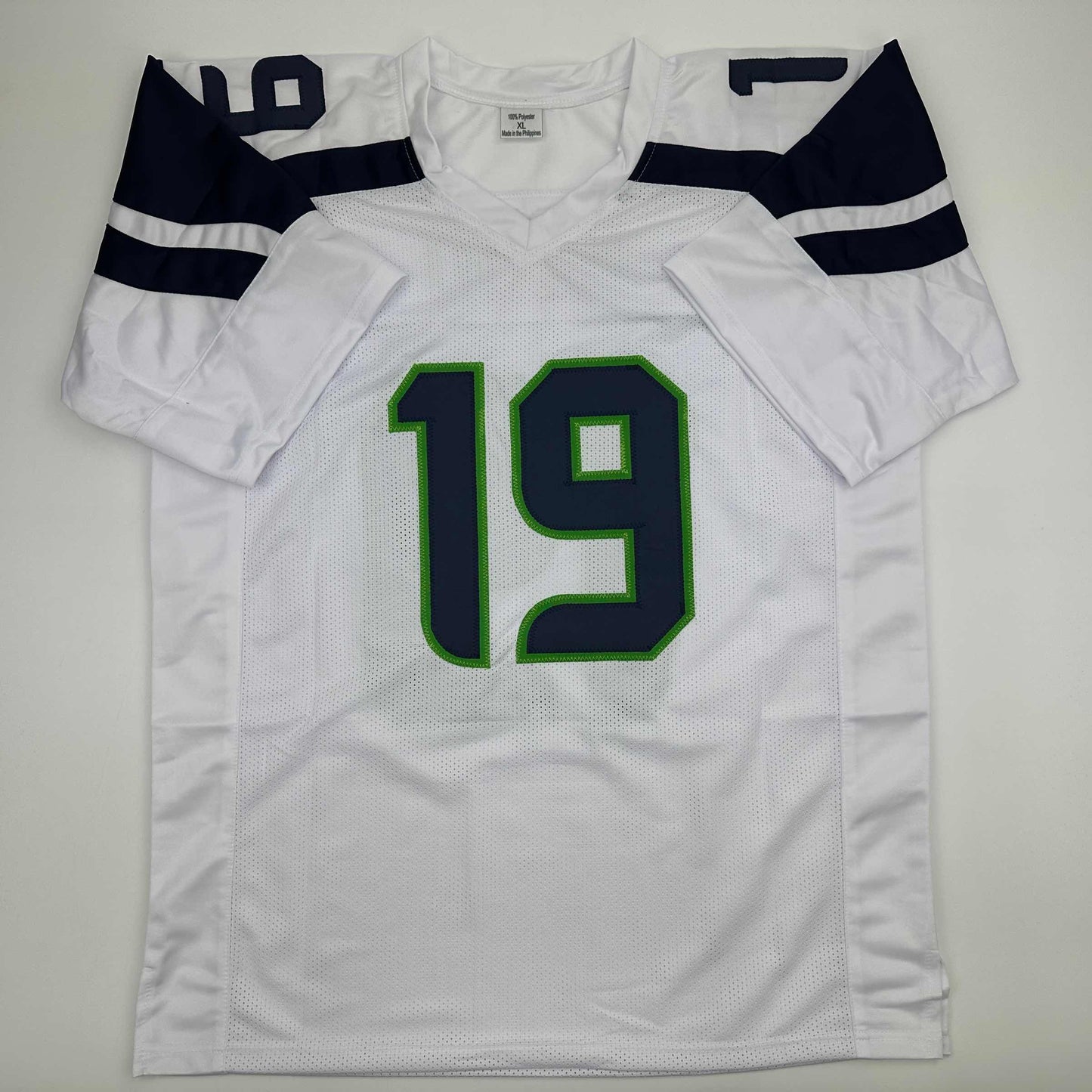 Autographed/Signed Jake Bobo Seattle White Football Jersey JSA COA