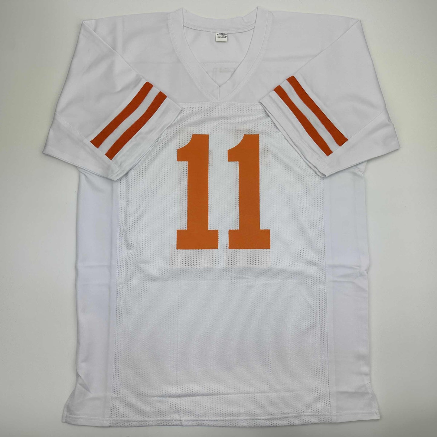 Autographed/Signed Major Applewhite Texas White College Football Jersey JSA COA