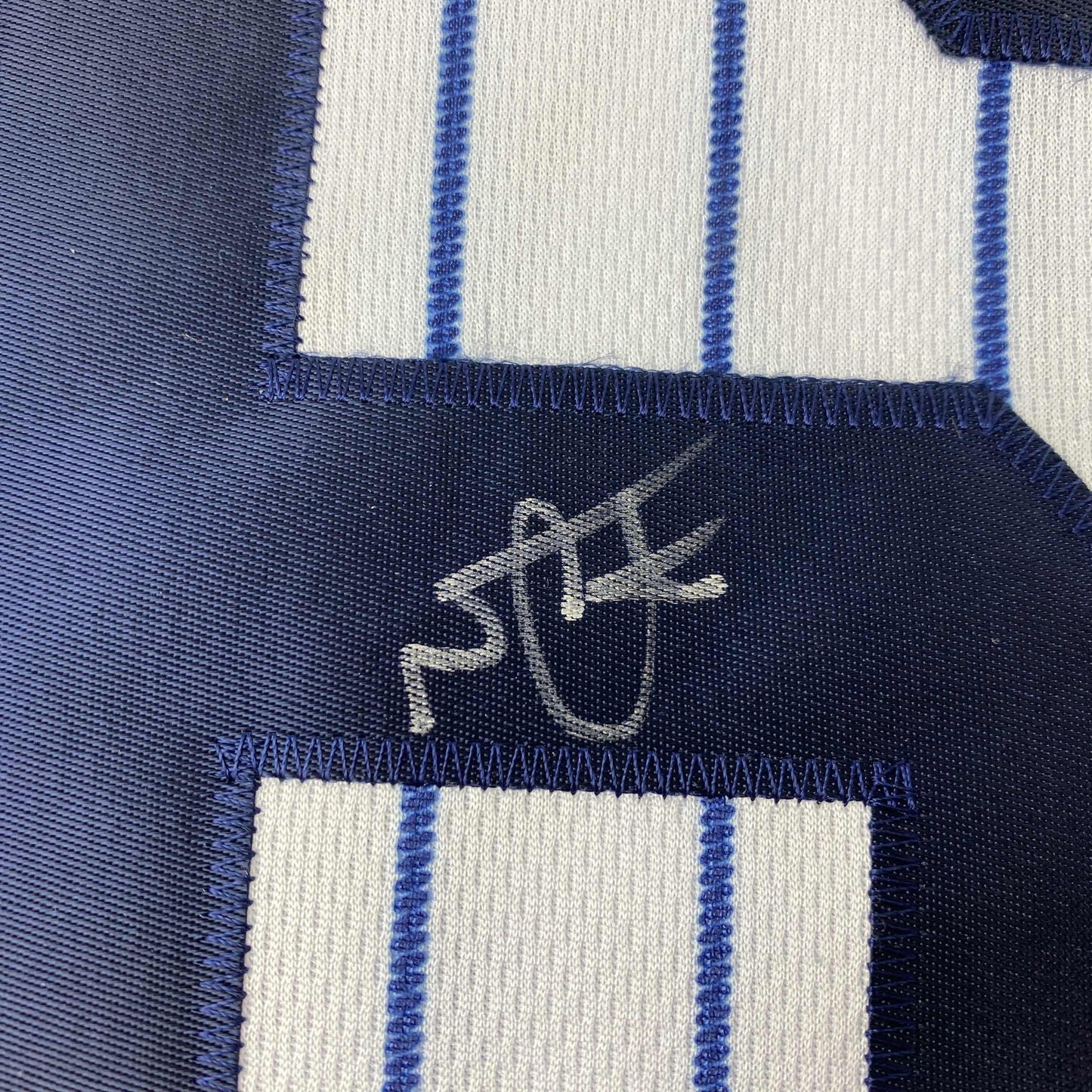 Autographed/Signed Nestor Cortes New York Pinstripe Baseball Jersey PSA/DNA COA