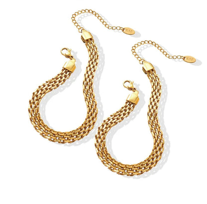 Golden Weave Link Bracelet