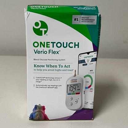 OneTouch Verio Flex meter Blood Glucose Monitoring System EXP 3/2029