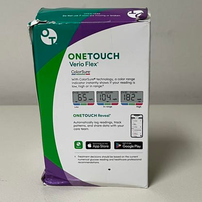 OneTouch Verio Flex meter Blood Glucose Monitoring System EXP 3/2029