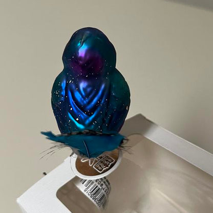Inge-Glas Belinda Bluebird German Glass Christmas Tree Ornament