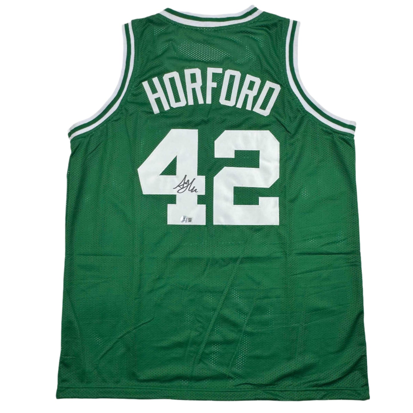 Autographed/Signed Al Horford Boston Green Basketball Jersey Beckett COA